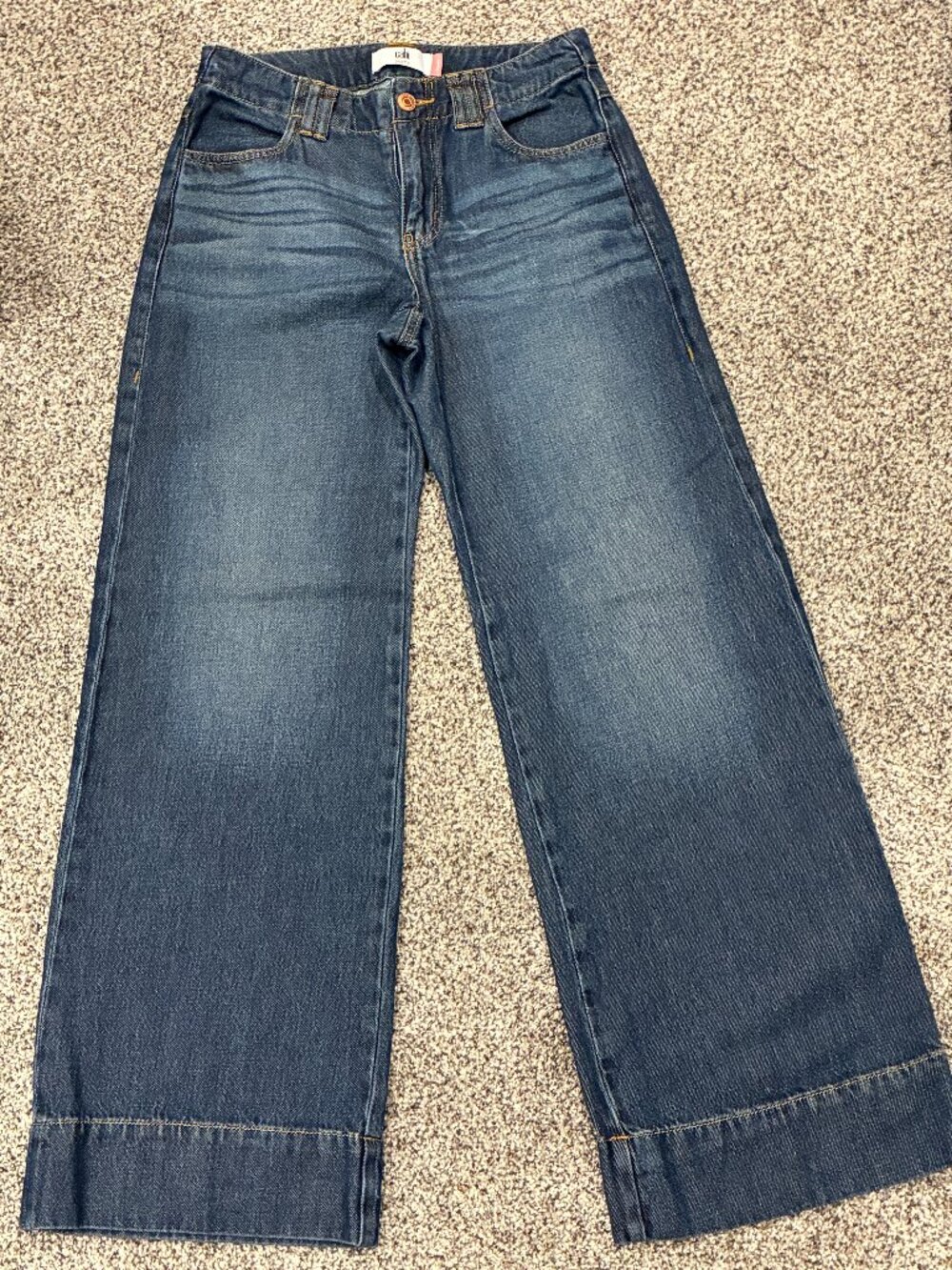 Cabi Beau Wide Leg Jeans Size 0 Worn Once Style #4904...Almost New